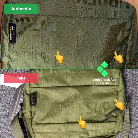 real vs fake supreme sling bag|check if your supreme bag is real.